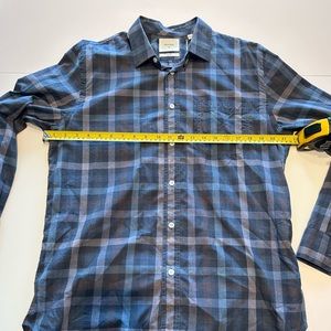 NEW, Billy Reid Men’s Button Up Plaid Shirt, Medium (NWT)